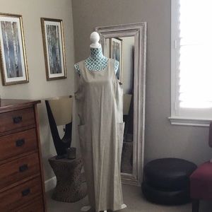 Linen/cotton maxi dress.